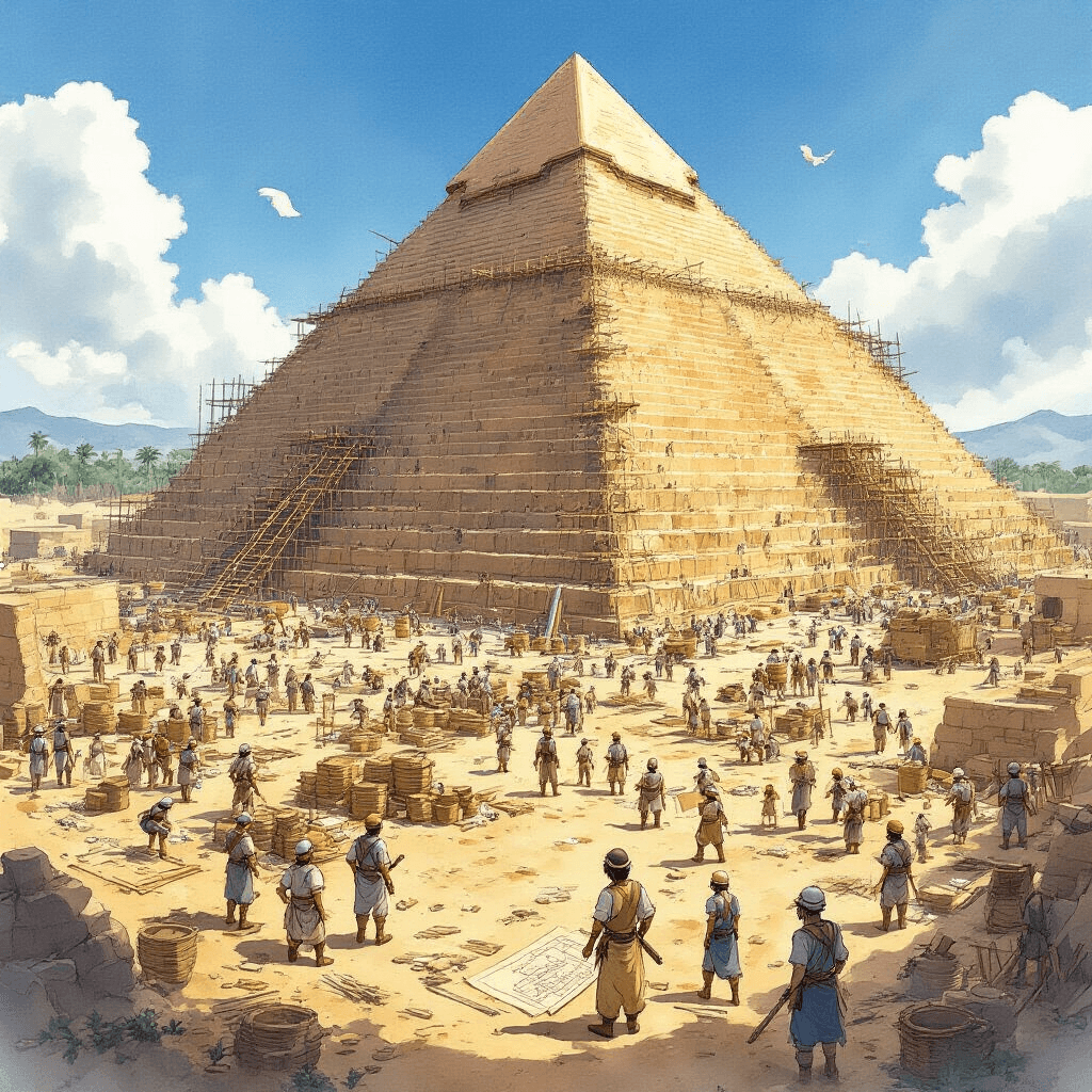 古代エジプトの雑学 - ピラミッド建設は国家プロジェクト